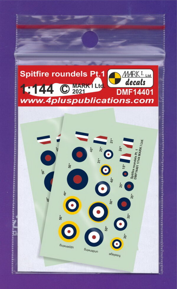 [DMF14401] Spitfire znaky Typ A, A1, B (1. díl)