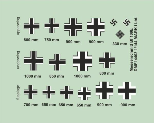 [DMF14403] Bf 109E výsostné znaky - Image 2