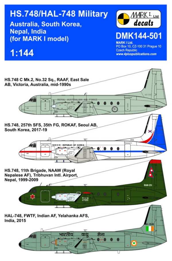 [DMK144-501] HS.748/HAL-748 ,Vojenské Andovery' (1. díl)