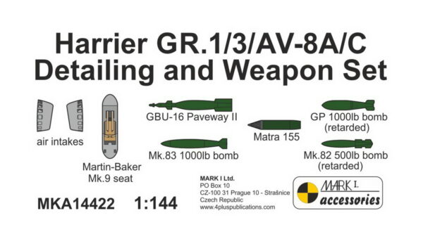 [MKA14422] Harrier GR.1/3/AV-8A/C doplňkový set