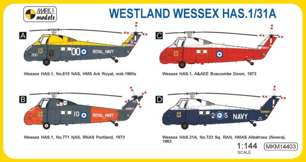 [MKM144003] Westland Wessex HAS.1/HAS.31A ,Britský víceúčelový vrtulník' - Image 2