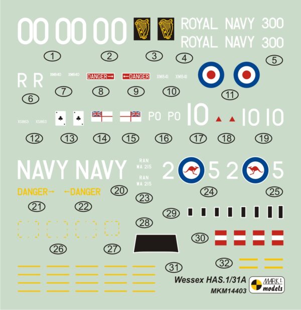 [MKM144003] Westland Wessex HAS.1/HAS.31A ,Britský víceúčelový vrtulník' - Image 3