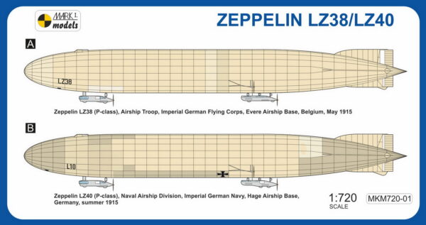 [MKM720-01] Zeppelin třídy P LZ38/LZ40 'První útočníci' - Image 2