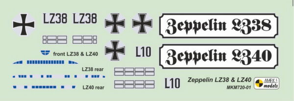 [MKM720-01] Zeppelin třídy P LZ38/LZ40 'První útočníci' - Image 3