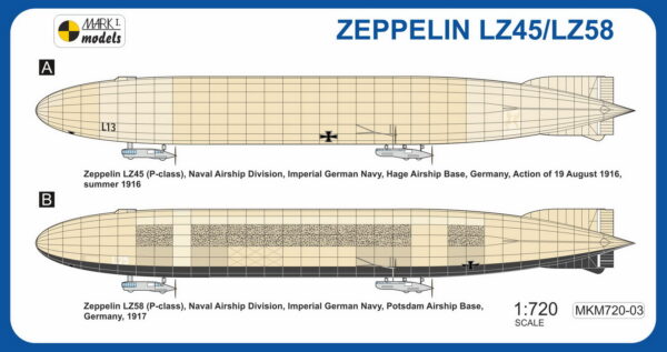 [MKM720-03] Zeppelin P-class LZ45/LZ58 ‘Naval Raiders’ - Image 2