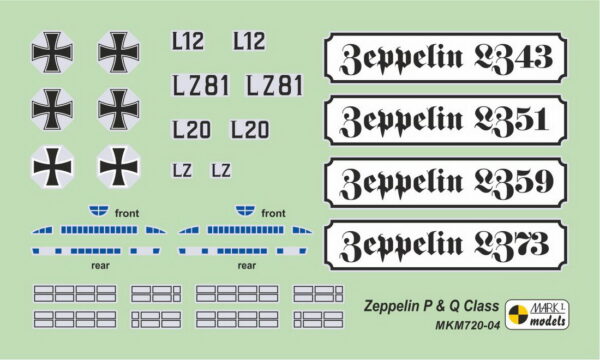 [MKM720-04] Zeppelin třídy P & Q 'Noční vetřelci' - Image 3