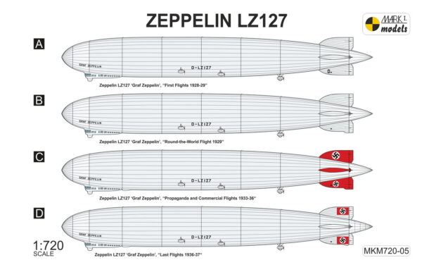[MKM720-05] Zeppelin LZ127 ‘Graf Zeppelin’ - Image 2
