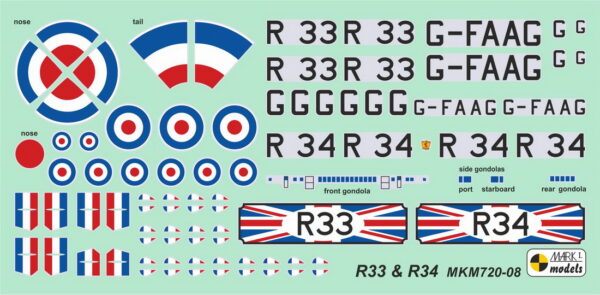 [MKM720-08] R33/R34 (AW R33/Beardmore R34) 'Transatlantický Letec' - Image 3