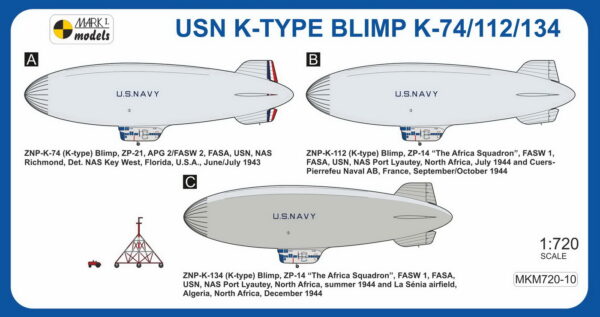 [MKM720-10] Typ K Blimp (K-74/112/134) 'Ochránce flotily' - Image 2