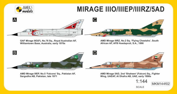 [MKM144102] Mirage IIIO/EP/RZ/5AD ,V celosvětové službě' - Image 2
