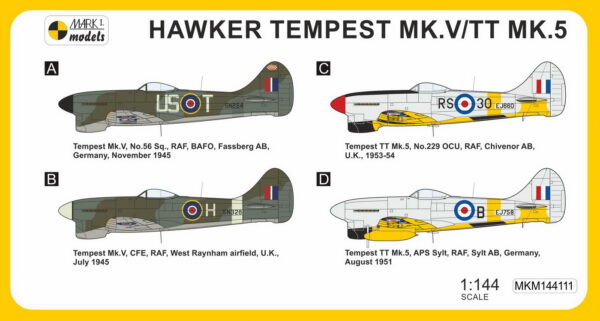 [MKM144111] Hawker Tempest Mk.V/TT.5 ,Ve finálních rolích' - Image 2