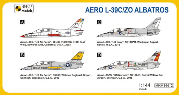 [MKM144012] Aero L-39C/ZO Albatros ‘In USAF, USN & USMC Colours’ - Image 2