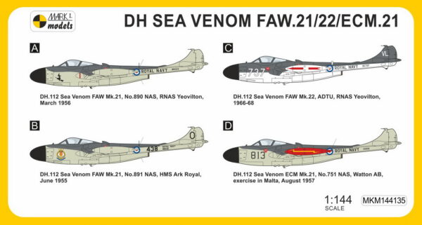 [MKM144135] DH Sea Venom FAW.21/22/ECM.21 ,Home Fleet' - Image 2