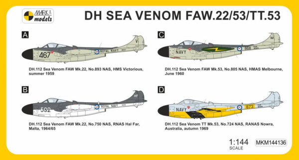 [MKM144136] DH Sea Venom FAW.22/53/TT.53 ,Dálný východ & Austrálie' - Image 2