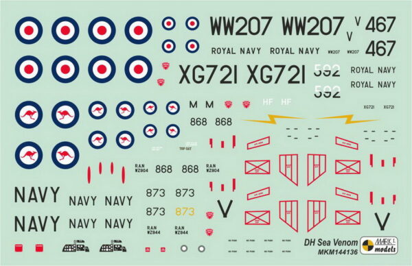 [MKM144136] DH Sea Venom FAW.22/53/TT.53 ,Dálný východ & Austrálie' - Image 3