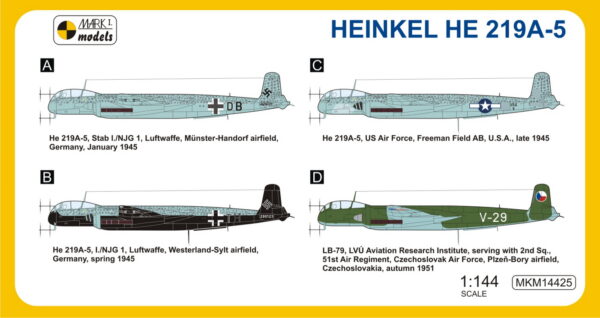 [MKM144025] Heinkel He 219A-5 Uhu 'Noční sova' - Image 2