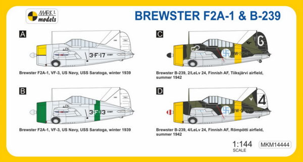 [MKM144044] F2A-1 Buffalo/B-239 ,Počáteční verze' - Image 2