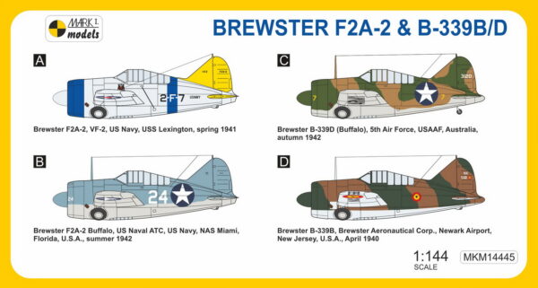 [MKM144045] F2A-2 Buffalo/B-339B ,USA & Belgie' - Image 2