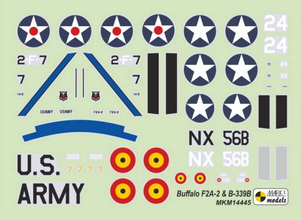 [MKM144045] F2A-2 Buffalo/B-339B ,USA & Belgie' - Image 3