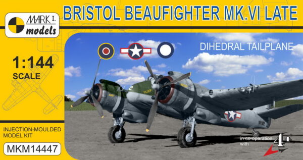 [MKM144047] Bristol Beaufighter Mk.VI pozdější verze ,VOP se vzepětím'