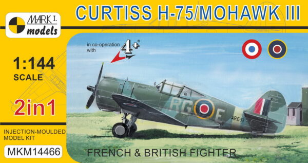 [MKM144066] Curtiss H-75/Mohawk Mk.III ,Francouzský a britský stíhač'