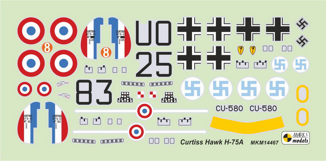 Details about   AML Models Decals 1/48 CZECH PILOTS IN BATTLE OF FRANCE Curtiss H-75 & MS-406 