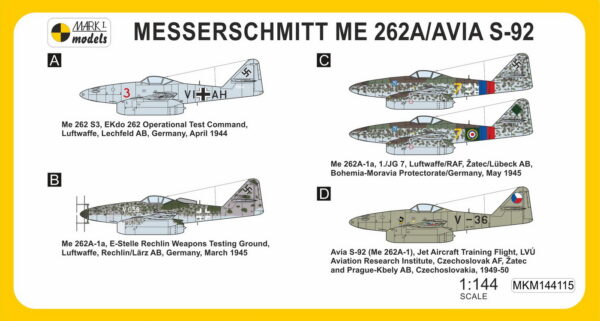 [MKM144115] Messerschmitt Me 262A-1/Avia S-92 ,Stíhač' - Image 2
