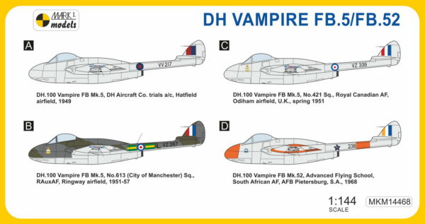 [MKM144068] DH Vampire FB.5/FB.52 ,Commonwealth' - Image 2