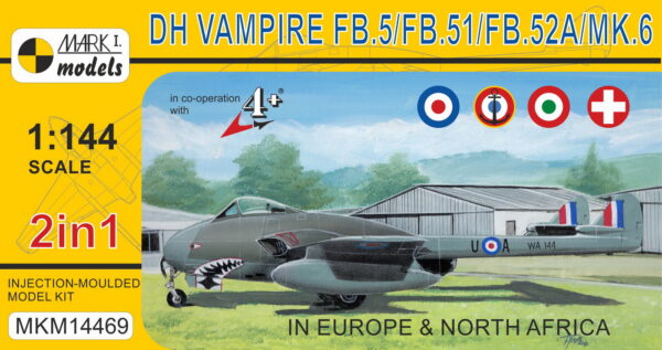 [MKM144069] DH Vampire FB.5/FB.51/FB.52A/Mk.6 ,Evropa a Severní Afrika'