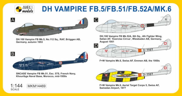 [MKM144069] DH Vampire FB.5/FB.51/FB.52A/Mk.6 ,Evropa a Severní Afrika' - Image 2