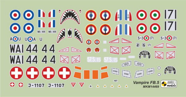 [MKM144069] DH Vampire FB.5/FB.51/FB.52A/Mk.6 ,Evropa a Severní Afrika' - Image 3