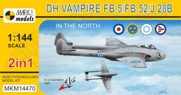 [MKM144070] DH Vampire FB.5/FB.52/J 28B ,Služba na severu'