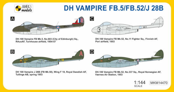 [MKM144070] DH Vampire FB.5/FB.52/J 28B ,Služba na severu' - Image 2