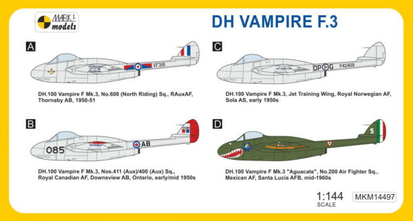 [MKM144097] DH Vampire F.3 ,Proudový stíhač' - Image 2