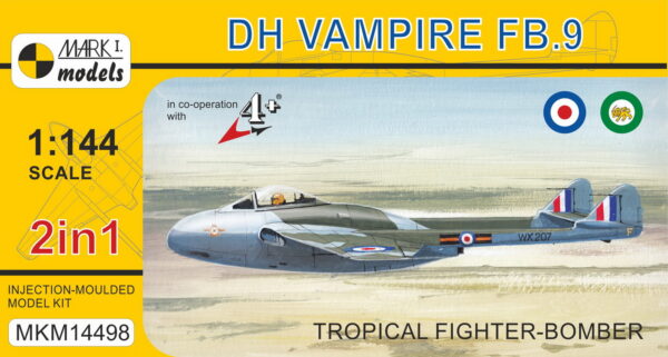 [MKM144098] DH Vampire FB.9 ,Tropikalizovaný stíhací bombardér'