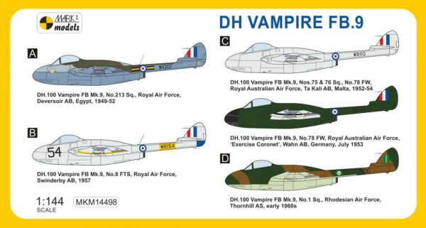 [MKM144098] DH Vampire FB.9 ,Tropikalizovaný stíhací bombardér' - Image 2