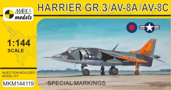 [MKM144119] Harrier GR.3/AV-8A/AV-8C ,Speciální schémata'