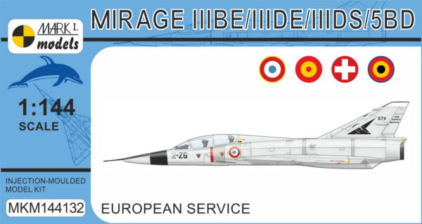 [MKM144132] Mirage IIIBE/DE/BS/5BD Dvoumístný letoun ,Evropští uživatelé’