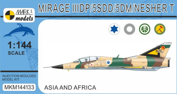 [MKM144133] Mirage IIIDP/5SDD/5DM/Nesher T Dvoumístný letoun ,Asie & Afrika'