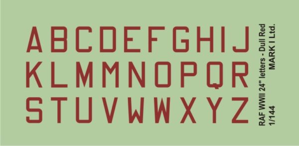 [DMK14420] RAF 2. sv.v. písmena - červená - Image 2