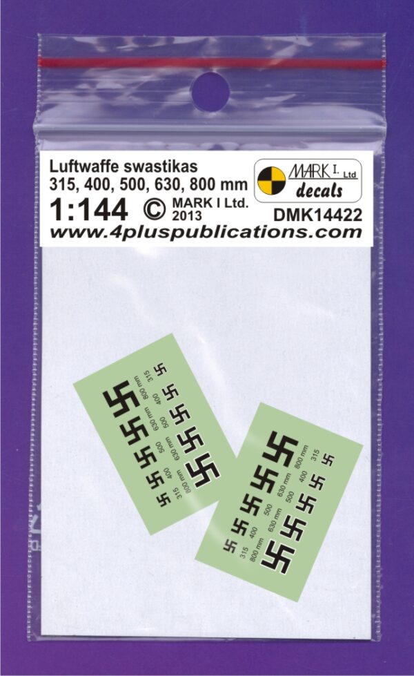 [DMK14422] Luftwaffe Swastikas - Black