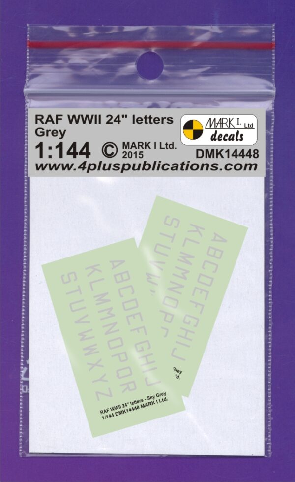 [DMK14448] RAF 2. sv.v. písmena 24" - šedá