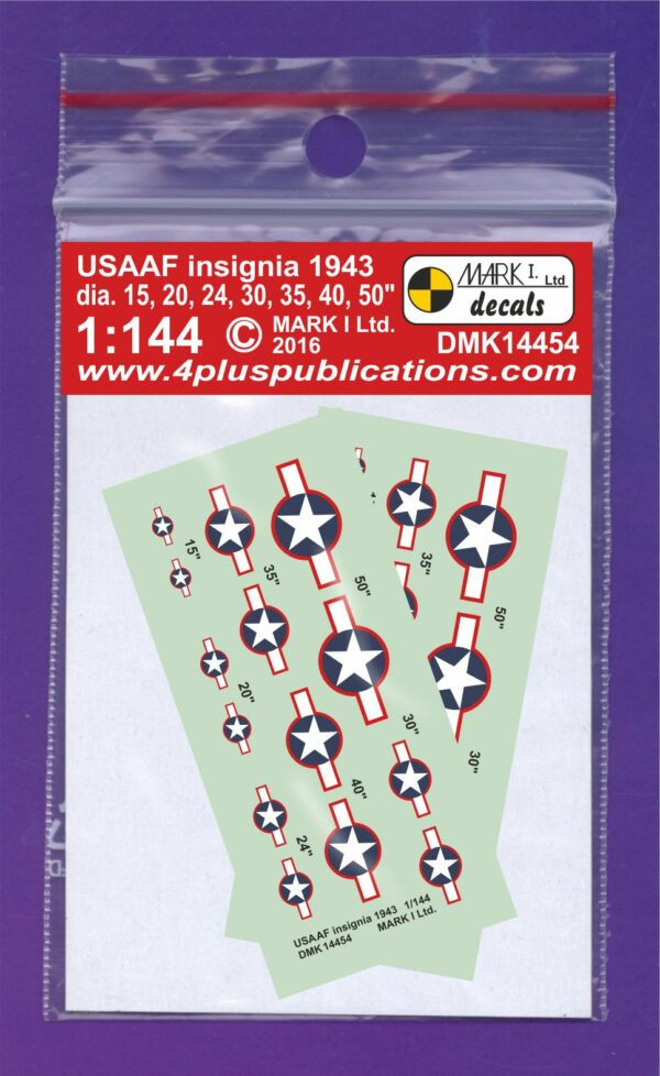 [DMK14454] USAAF výsostné znaky 1943