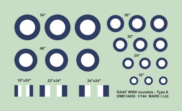 [DMK14456] RAAF znaky 2. sv.v. typ A (úzké mezikruží) - Image 2