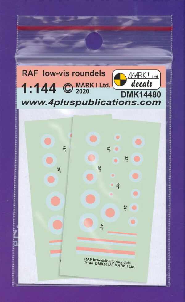 [DMK14480] RAF výsostné znaky Low-vis - bledé barvy