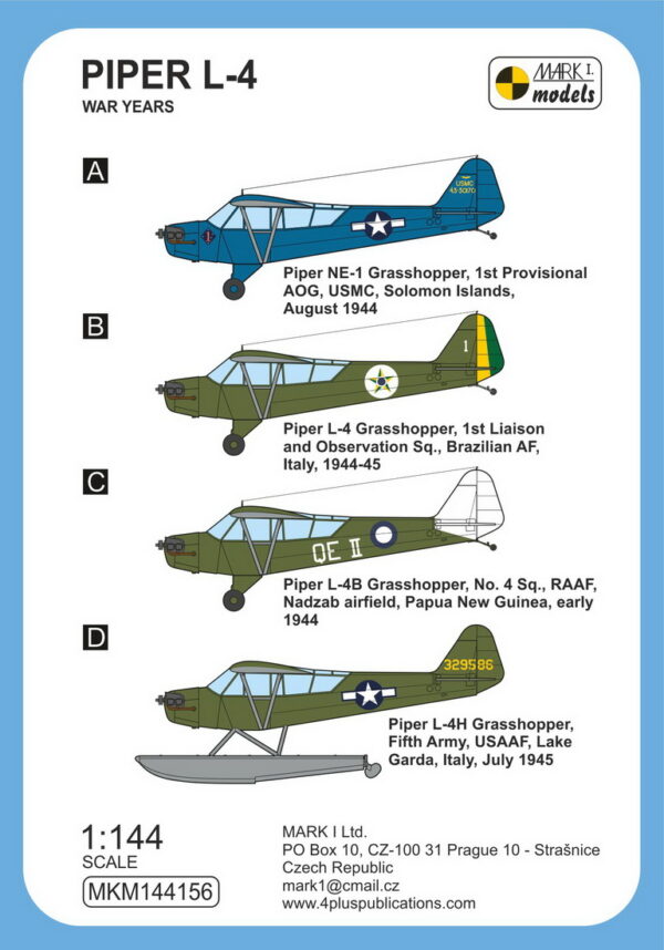 [MKM144156L] Piper L-4 ‚Válečné období‘ - Image 2