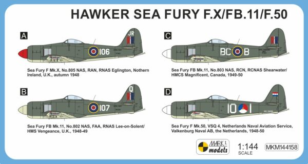 [MKM144158] Hawker Sea Fury F.X/FB.11/F.50 ,Počáteční schémata’ - Image 2