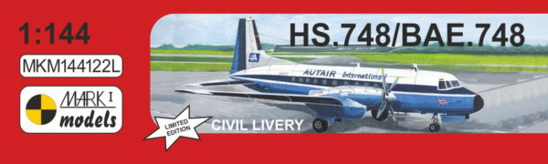 [MKM144122L] HS.748/BAe.748 ,Civilní kabáty‘