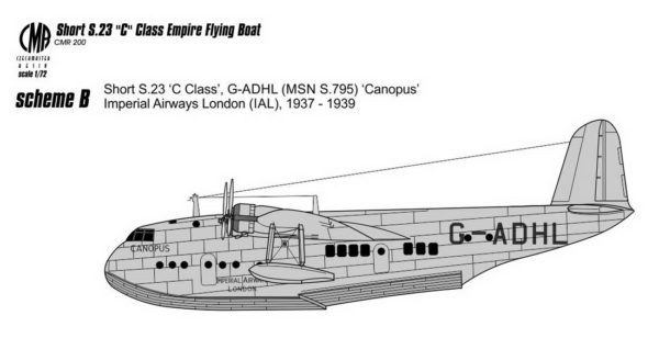 [CMR72-200] Short S.23 ,C Class’ Imperiální létající člun - Image 3