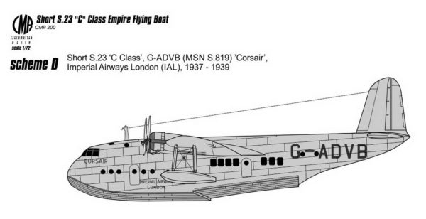 [CMR72-200] Short S.23 ,C Class’ Imperiální létající člun - Image 5